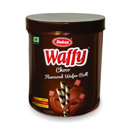 Dukes Waffy Chocolate flavoured Wafer roll Jar